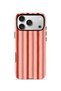 iPhone 17 Pro Vorian MagSafe Double-Layered Case, Coral Cream Stripe