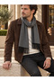 Men's Anthracite Tasseled Scarf – Soft-Textured, Tasseled, Stylish, and Elegant Scarf - 6