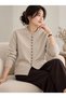 Women's Special Button Soft-Textured Knit Cardigan - 2