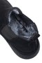 Genuine Leather Women's Chelsea Boots with Fur-Trimmed Design - 4