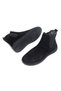 Genuine Leather Women's Chelsea Boots with Fur-Trimmed Design - 6