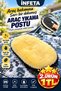 Yellow Car Wash Gloves with Pockets, Fleece-Lined Oval Car Cleaning and Polishing Gloves with Black Mesh