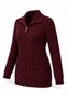 New Style Women's Mid-Age and Older Knit Zipper-Front Hattuş Mother Cardigan 2711 - 3