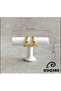 Esin White Gold Button Handle Luxury Country Kitchen Furniture Cabinet Drawer Handle - 5