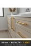 Marsel Matte Gold 160 mm Handle—Luxury Country Kitchen Cabinet and Drawer Handle - 4