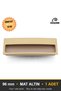 Recessed Matte Gold 96 mm Handle Luxury Country Kitchen Furniture Cabinet Drawer Handle - 5
