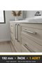 Marsel İnox 192 mm Handle—Luxury Country Kitchen Cabinet and Drawer Handle - 4