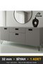 Recessed Black 32 mm Handle Luxury Country Kitchen Furniture Cabinet Drawer Handle - 6