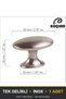 Uzay Inox Button Handle Luxury Country Kitchen Furniture Cabinet Drawer Handle 25 mm Diameter - 4