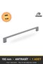 Delicate Handle - Luxury Country Kitchen Cabinet Drawer Handle, Anthracite, 192 mm - 3