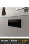 Recessed Black 96 mm Handle Luxury Country Kitchen Furniture Cabinet Drawer Handle