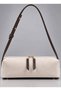 Women's Cream-Colored Suede Luxury Shoulder Bag with Zipper - 4