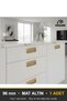 Recessed Matte Gold 96 mm Handle Luxury Country Kitchen Furniture Cabinet Drawer Handle - 8