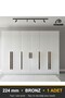 Leta Bronze 224 mm Handle—Luxury Country Kitchen Cabinet and Drawer Handle - 8