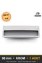 Recessed Chrome 96 mm Handle Luxury Country Kitchen Furniture Cabinet Drawer Handle - 5