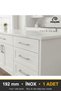 Marsel İnox 192 mm Handle—Luxury Country Kitchen Cabinet and Drawer Handle - 8