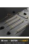 Delicate Handle - Luxury Country Kitchen Cabinet Drawer Handle, Satin Finish, 96 mm - 4