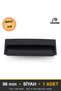Recessed Black 96 mm Handle Luxury Country Kitchen Furniture Cabinet Drawer Handle - 5