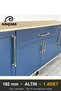 Zümra Altın 192 mm Handle—Luxury Country-Style Kitchen Cabinet and Drawer Handle - 7