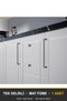 Vera Matte Smoked Button Handle Luxury Country Kitchen Furniture Cabinet Drawer Handle 25 mm Diameter - 8
