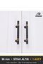 Esin Black Gold 96 mm Handle Luxury Country Kitchen Furniture Cabinet Drawer Handle - 3