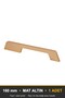 Ayla Modal Furniture Handle, 160 mm, Matte Gold, Kitchen Cabinet and Drawer Handle