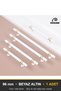 Esin White Gold 96 mm Handle Luxury Country Kitchen Furniture Cabinet Drawer Handle