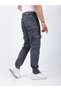 Men's Cargo Pocket Gray Trousers - 3