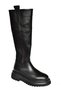 R312401309 Black Thick Soled Women's Boots - 5