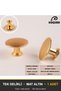 Mussel Matte Gold Button Handle Luxury Country Kitchen Furniture Cabinet Drawer Handle 35 mm Diameter - 4