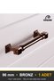 Zümra Bronze 96 mm Handle—Luxury Country Kitchen Cabinet and Drawer Handle - 5