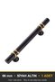Esin Black Gold 96 mm Handle Luxury Country Kitchen Furniture Cabinet Drawer Handle - 4