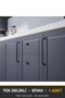Efsun Black Button Handle Luxury Country Kitchen Furniture Cabinet Drawer Handle 30 mm Diameter - 5
