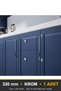 Efsun Chrome 320 mm Handle Luxury Country Kitchen Furniture Cabinet Drawer Handle - 5