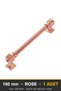 Zümra Rose 160 mm Handle—Luxury Country-Style Kitchen Cabinet and Drawer Handle