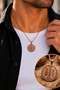 Women's and Men's 100% Pure Copper Necklace – Copper Medallion Inscribed with a Prayer from Surah Al-Waqi'ah, Religious Unisex Necklace Featuring Symbols of Blessings, Provision, and Abundance - 3