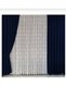 DARK NAVY BLUE, TIGHT-PLEATED 1X3 Drapery Curtain, Single Panel - 4