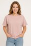 Women's Oversize Crew Neck T-Shirt Combed Cotton Fabric - 2