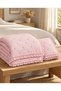 Marshmallow Ruffled Bedspread Set (Single / 180x240) PUDRA PATTERN - 8