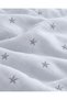 Marshmallow Ruffled Bedspread Set (Single / 180x240) Anchor Pattern, Gray - 3