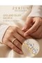 Trendy Women's Steel Ring with Rows of Oval Zircon Stones, Design No.: US:7 TR:14 - 2