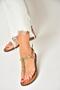 U 291240103   Tan Genuine Leather Flip Flops Sandals - 4