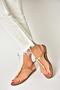 U 291240103   Tan Genuine Leather Flip Flops Sandals - 5