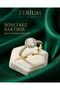 Trendy Women's Steel Ring with Zircon Stones, Solitaire-Style Design No.: US:7 TR:14 - 3