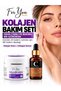 Collagen cream and collagen face serum 2-piece skincare set – moisturizing, supports a firm appearance, for face and neck care.