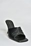 Black Women's Slippers with Stiletto Heels P590233809 - 4