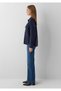 Soft-Premium (TENCEL™) Lyocell Navy Blue Shirt, Loose Fit / Relaxed Cut 1220415-82318 - 5