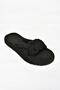 S596022704 Black Rope Stringed Straw Slippers - 5