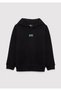 Logo Hooded Black Sweatshirt 6S10199-900 - 2