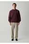 M0S10634 Basic Men's Sweatshirt Bordo - 5